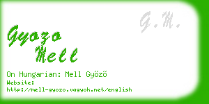 gyozo mell business card